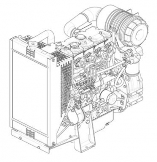 Двигатель Perkins 404A-22G1