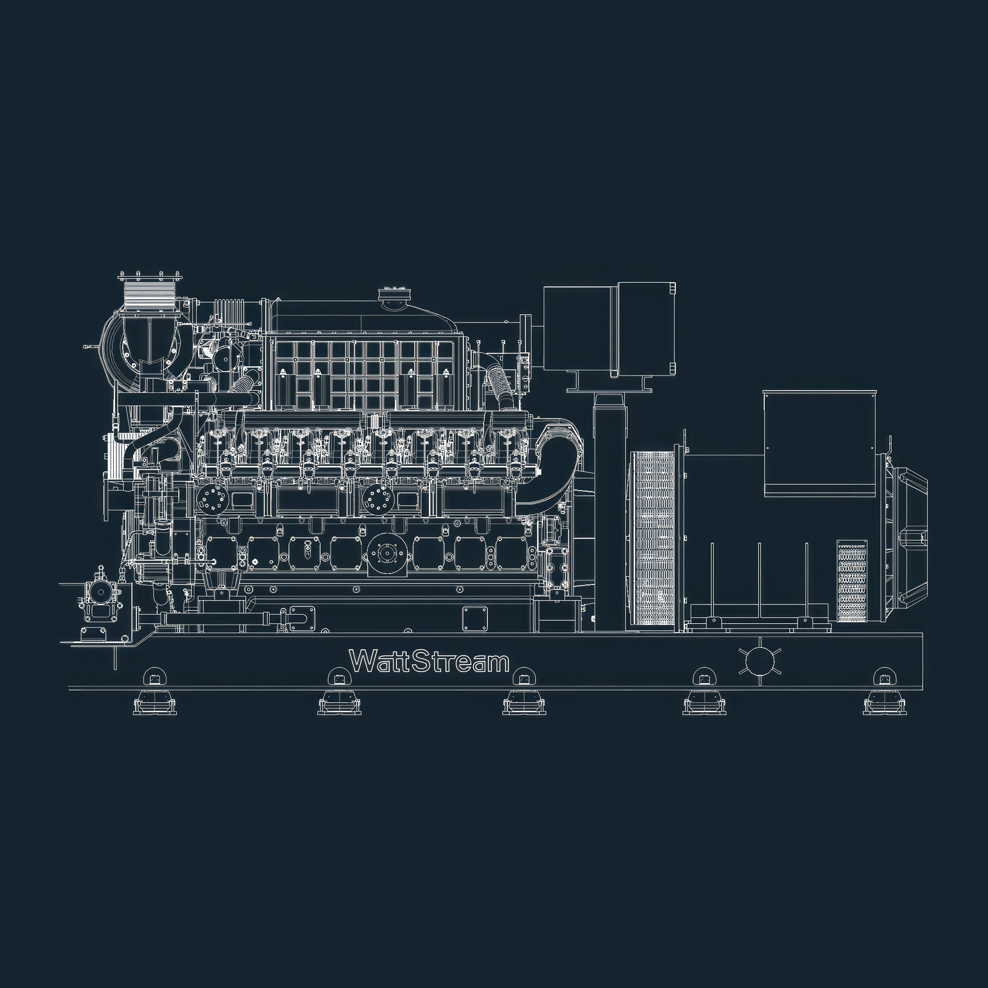 Газопоршневая электростанция WS625-YCAG