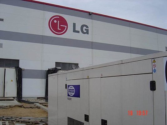 Временное энергоснабжение для строительства завода компании LG